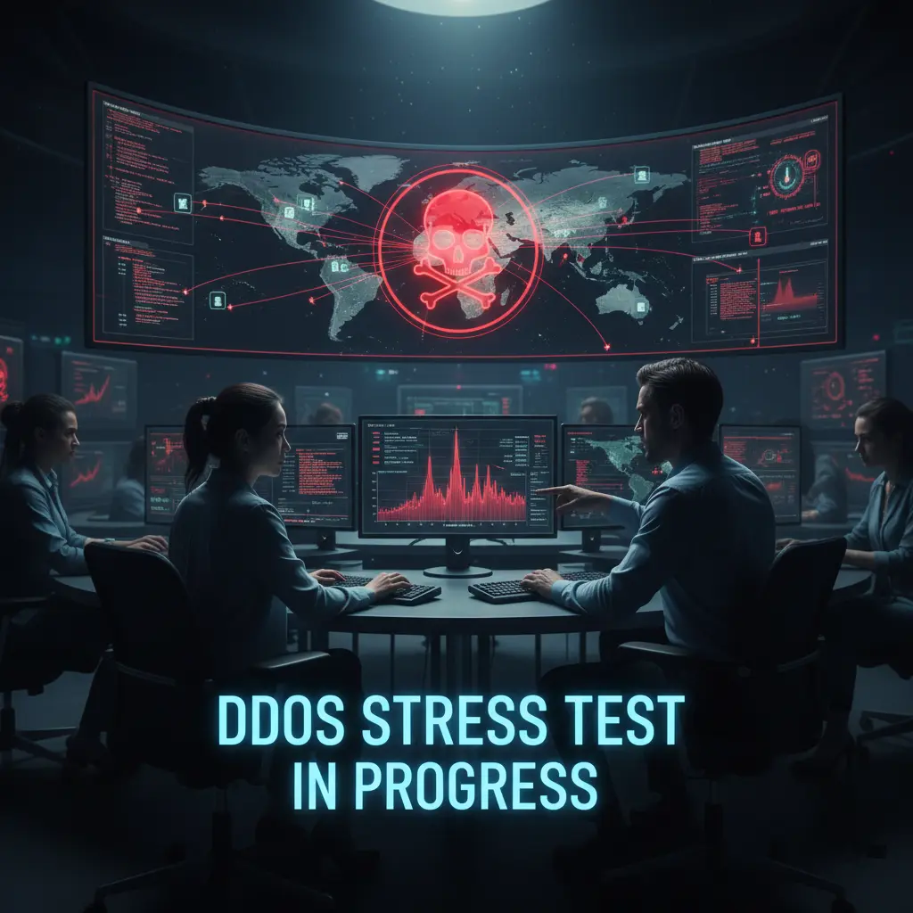 DDoS Stres Testi ve Ağ Dayanıklılık Analizi