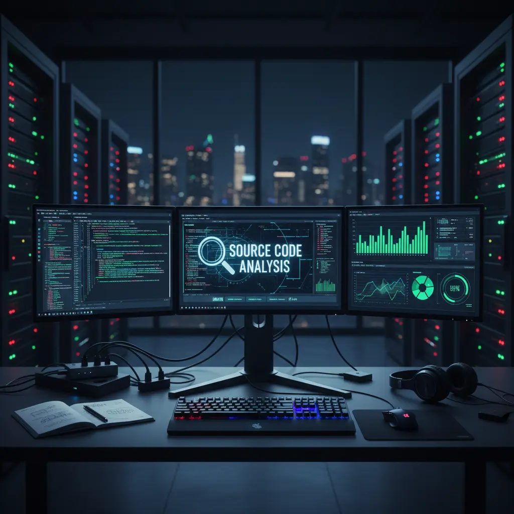 Veri merkezinde gerçekleştirilen kaynak kod analizi ve web uygulama sızma testi ekranları.